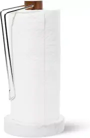 Chevron Paper Towel Holder | Paper Towel Stand for Kitchen | One-Handed Operatio