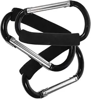 Abaodam 3Pcs Heavy Duty Stroller Hooks Durable for Shopping Bags Accessories Stroller Hangers for Parents Practical Sturdy Design