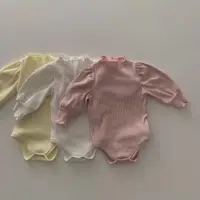 在飛比找ETMall東森購物網優惠-嬰童泡泡袖韓版女寶寶包屁衣