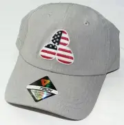 New Men's Pukka Headwear Heather Gray Tri-Tech Golf Hat THE BOULDERS nwt SPF 30