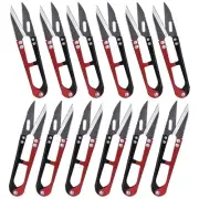 ESHATO 12 Pack Yarn Thread Craft Scissors Cutters for Sewing, 4.3 Inch Mini S...