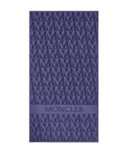 Monogram Beach Towel One size Blue