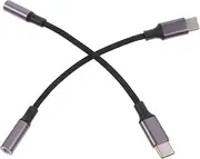 KOMBIUDA 2pcs USB C to Headphone Adapter Type Jack Converter for Smartphones Durable Superior Sound Quality Compatible with Various Devices