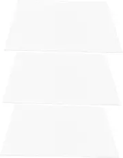 BUGUUYO 3pcs Transparent Cat Litter Splash Guards Pet Toilet Enclosure for Open Litter Boxes Easy to Clean Assembly Thick High