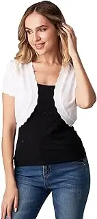 [Sofishie] Trendy Short Sleeve Shrug Open Cardigan
