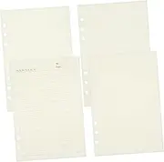 PLAFOPE 6 Hole A5 Planner Inserts Loose Leaf Paper Refills 4 Pcs Binder Notebook Lined Graph Study Work