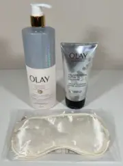 Olay Collagen B3 Body Lotion & Collagen Peptide 24 Cream Cleanser w/ Eye Mask