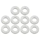 10 Pcs 5.4 x 10.8mm ID*OD Wedge Locking Vibration Resistant Washer for M5 Bolt