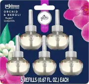 Glade Pluglns Scented Oil Air Freshener Orchid & Neroli - 5 Pack