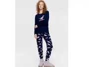 Peter Alexander Women’s Dino L/S Top and Easy PJ Pants - Sizes M & L -BNWT