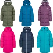 Trespass Girls Tiffy Full Zip Padded Winter Warm Hooded Insulated Jacket Coat Dark Blue 11-12 Yrs