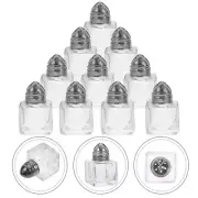 10 Pcs Mini Salt and Pepper Shakers Spice Jar Seasoning Bottles