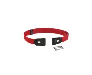 Women Invisible Elastic Buckle-Free Belt for Jeans No Bulge Hassle Waistband - Red