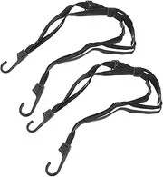 2pcs Rubber Band Strap Belt Helmet Accessories Motorcycle Stretch Strap Motorcycle Helmet Rope Bungee Cords Elastic Band with Hook Bungee Cords with Carabiner Hooks Rubber Black