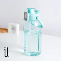 在飛比找momo購物網優惠-【UdiLife】彈蓋式吸管太空水壺 1500ml-雀湖綠(