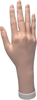 Perfeclan Female Hand Model Flexible Finger Showing Bendable Fake Hand Mannequin Hand for Jewelry Display Photo Props Nail Art Practice, Right