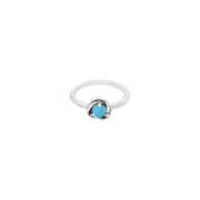 (W) Pandora December Eternity Circle Ring Turquoise