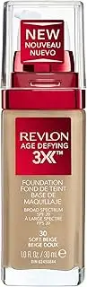 Revlon Age Defying 3X Foundation, Soft Beige, 30ml