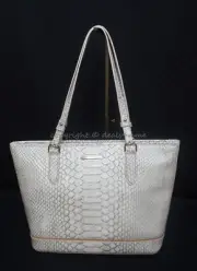 NWT Brahmin Medium Asher Leather Tote in Oyster Grey Ellacoya