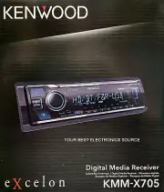 NEW Kenwood KMM-X705 1-DIN Car Digital Media Receiver w/ Bluetooth, HD Radio