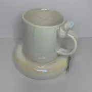Target Bullseye Playground Valentines 2025 White Bow Coffee Mug & Coaster Set