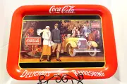 Vintage COCA-COLA COKE Collectible Tray TOURING CAR