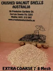 2kg Crushed Ground EXTRA COARSE Walnut Shells Sandblasting Tumbling Polishing