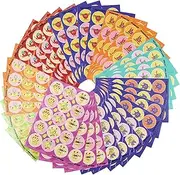 YSHIGUING 36 Sheets Scratch and Sniff Stickers - 9 Different Scents, Reward Stickers for Kids, Teachers, Parents - Motivational Water Christmas Birthday Party Favors Decorations