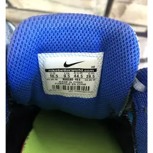 二手鞋特價 Nike Air Zoom Structure 19 跑步鞋 多功能運動鞋 US10.5 灰 白 賽車藍