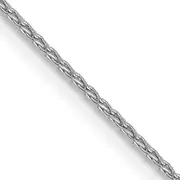 14K White Gold 20 Inch 1mm Parisian Wheat With Lobster Clasp Chain