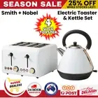 Electric Toaster and Kettle Pack 4 Slice Toaster Breakfast Set Fast Boil Kettle