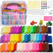 Polymer Clay，Oven Bake Modeling Clay for Kids, DIY Starter Kits Model Clay, N...