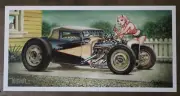Signed Keith WEESNER poster print vtg 1930 1931 Ford Hot Rod coupe oop Cad V8