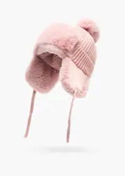[Taking Shape] Taking Shape Long Ear Cap in Blush - Women's Accessories Blush