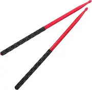 ERINGOGO 3 Pairs Drum Stick Drumsticks Drums for Practical Drumstick Nonslip Drums Sticks Drumstick Pens Instrument Sticks Drum Practice Percussion Sticks Drum Accessories Red Plastic