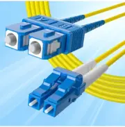 OS2 SC to LC Duplex Fiber Patch Cable 9/125 Singlemode UPC Polish LSZH 23ft/7m
