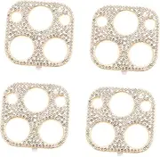 NUOBESTY 4Pcs Lens Protectors for Pro Pro Rhinestone Decor Scratch Resistant Camera Lens Cover Elegant Design From Scratches and Dust