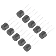10Pcs Cylindrical DIP Mounted Miniature Micro Fuse , T2A 2A 250V, Black