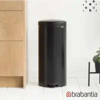 在飛比找momo購物網優惠-【Brabantia】NEWICON環保垃圾桶-30L尊爵黑