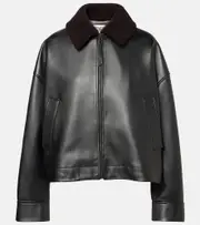 [Loewe] Loewe Leather jacket UK 14 black