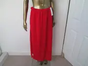 RARE ADIDAS Y-3 x YOHJI YAMAMOTO GAUZE SKIRT RED SIDE SPLIT NWT UK SIZE SMALL