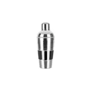 Hammered Silver and Gunmetal Cocktail Shaker 600ml 3pc Zanzi Mixer Drink Spirits
