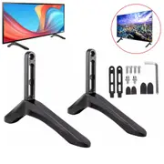 2PCS TV Stand Bracket Adjustable Stable Table Holder For 32-65" LCD Television