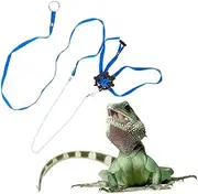 BCOATH Adjustable Reptile Leash for Turtles and Lizards Outdoor Training Harness Strap Blue for Pet Owners Seeking Comfort and Control