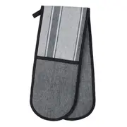 Davis & Waddell Ellis Cotton Double Oven Glove Kitchen Oven Mitt Black/White