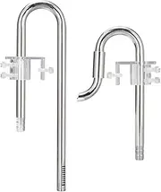 Baoblaze 12mm 16mm Aquatic Inflow Lily with Surface for Aquarium Filter Tubing,Stainless Steel for Fish Aquarium Planted Tank, 12 Inlet Outlet