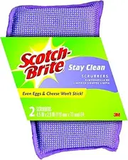 2 Pack Scotch Brite Stay Clean Scrubber