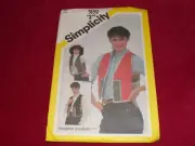 SIMPLICITY #5132 - LADIES REVERSIBLE STRING QUILTED VESTS PATTERN SM-LG FF