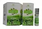 Green Tea 6ml Attar AL REHAB Pack of 6 Unisex Floral Fragrance Roll On Perfume