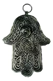 Handcrafted Moroccan Hamsa Evil Eye Decoration Pendant